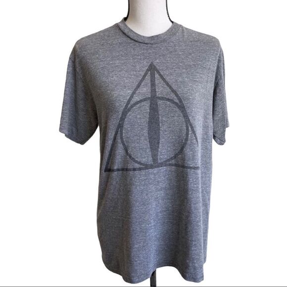 Harry Potter Deathly Hollows Luna Triangle T-Shirt - Picture 1 of 6